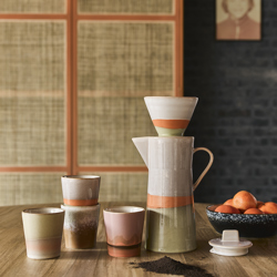 HKliving Ceramic 70's Coffee Pot - Asteroids