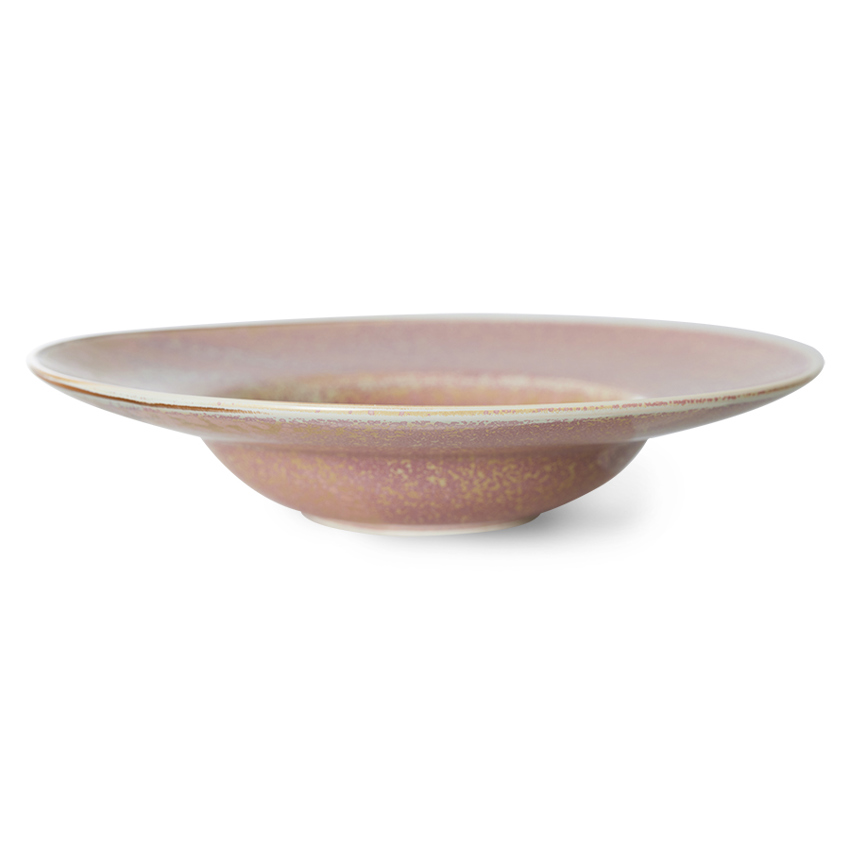 Chef ceramics: pasta plate, rustic pink