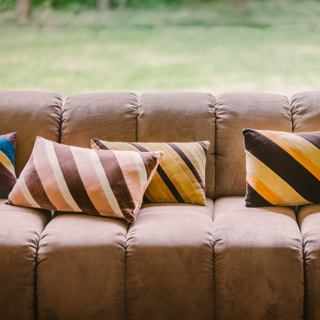 HKliving - Large Cushion Thin Striped