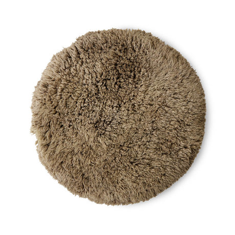 Fluffy square rug 'retro summers' (250x250) | HKLIVING