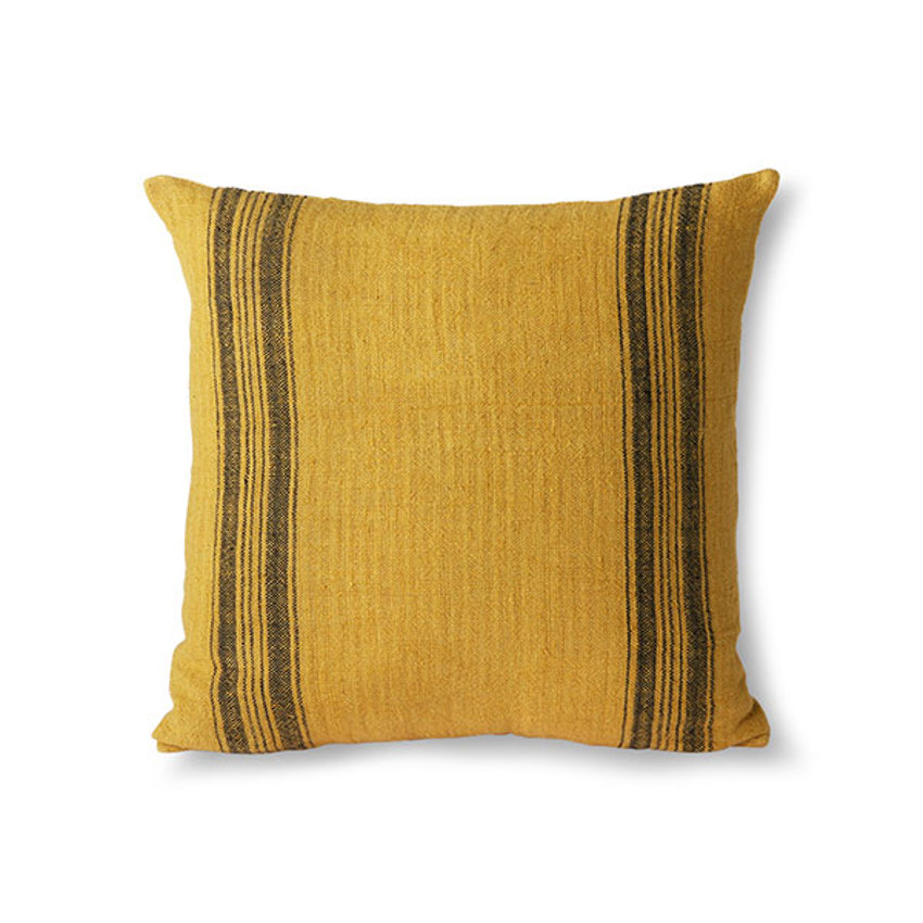 linen cushion mustard (45x45) | HKliving