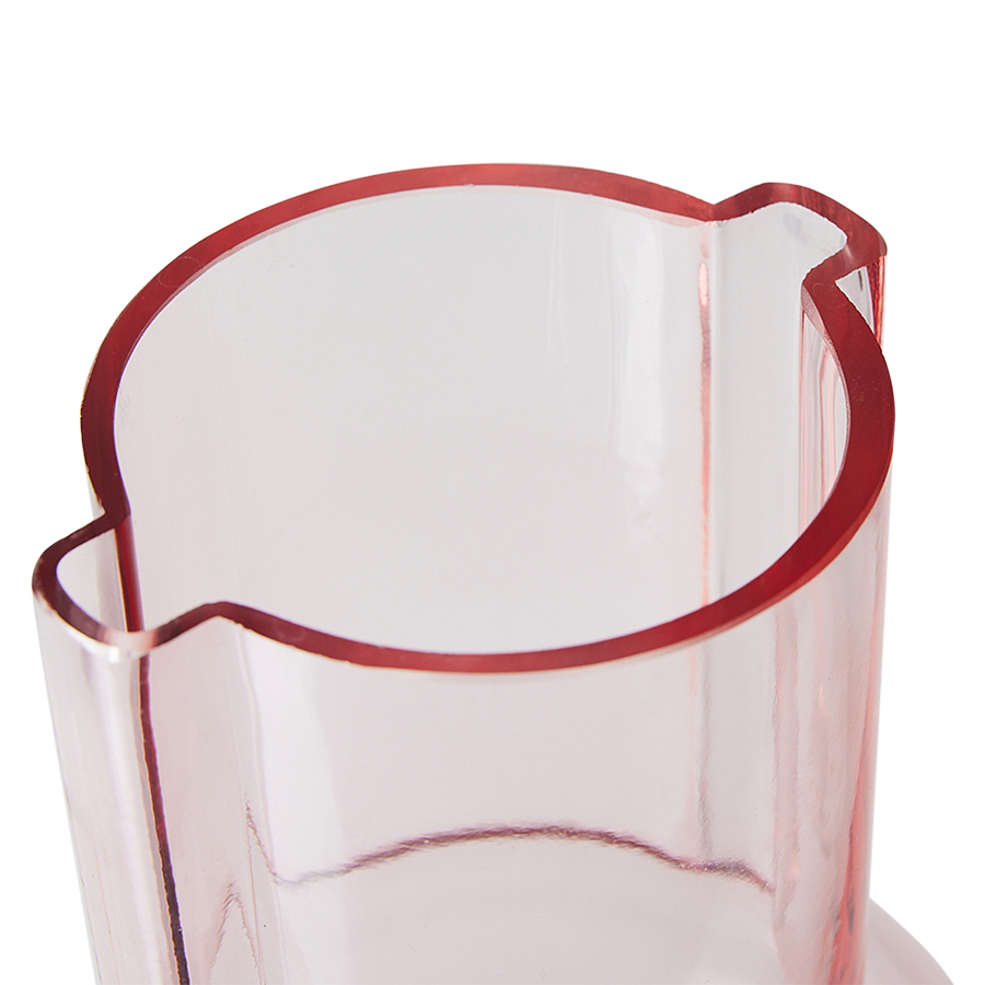 Glass vase sundae pink | HKLIVING