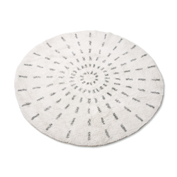 round bath mat swirl 120cm | HKliving