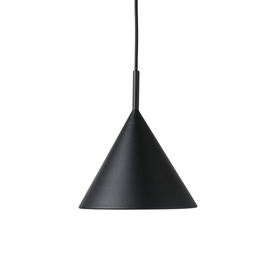 metal triangle pendant lamp M matt black | HKliving