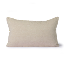 HKliving - Stitched Lines Cushion - Polyester | 30x50 | Cream - Cream