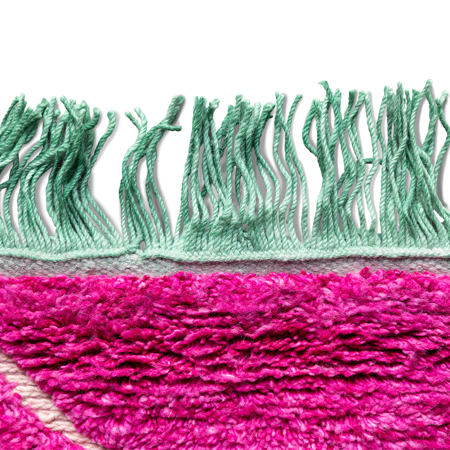 hand knotted woolen rug pink (260x360) HKLIVING