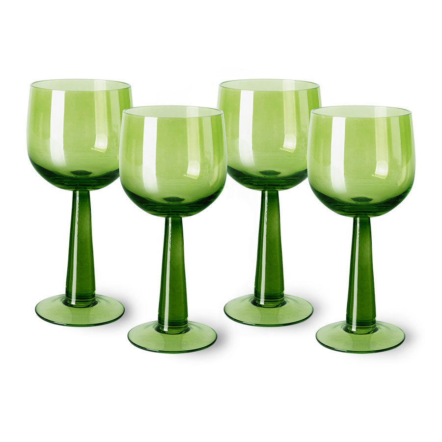 Green glass 2024 decorative items