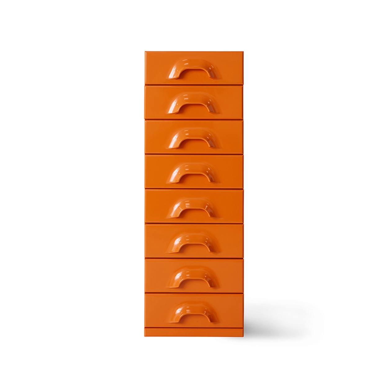 Chest of 8 drawers, tangerine | HKLIVING