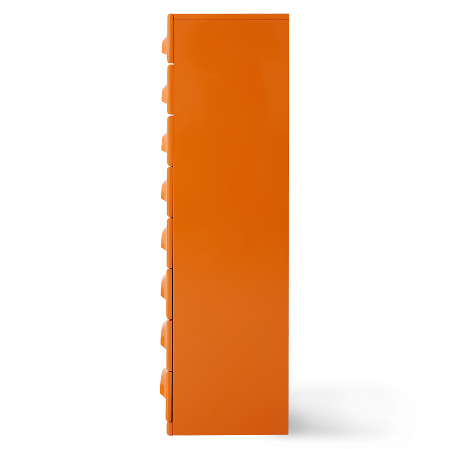 Chest of 8 drawers, tangerine | HKLIVING