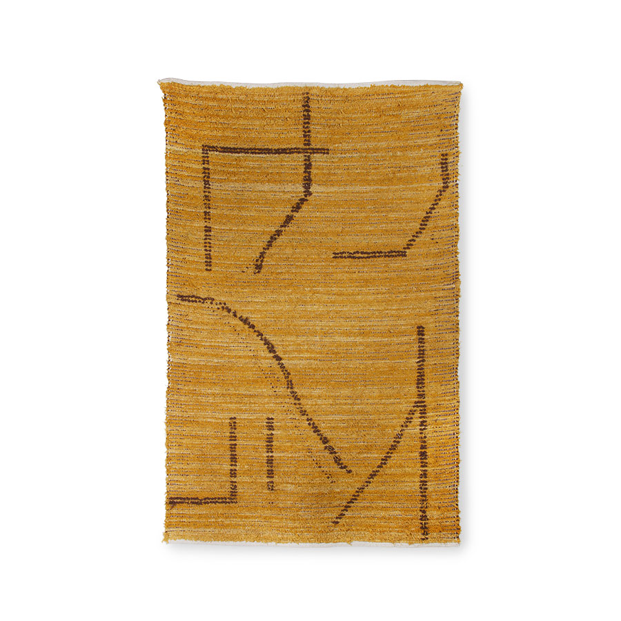希少』Vintage たどり着ける Folk Art: Hand Woven Rug