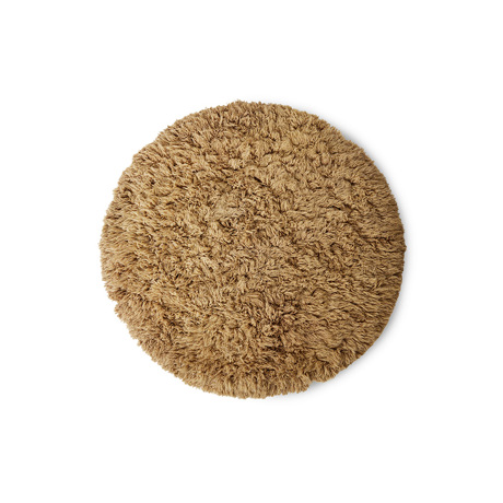 Fluffy square rug 'retro summers' (250x250) | HKLIVING