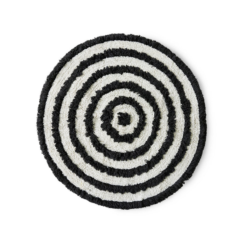 Round bath mat monochrome (ø120cm) HKliving