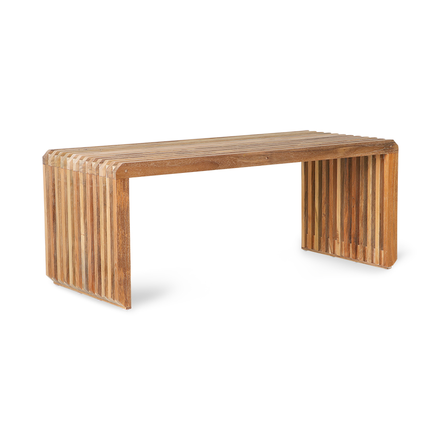 slatted bench/element teak | HKliving