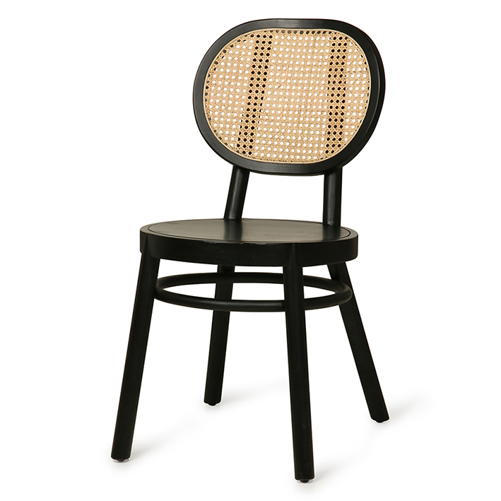 retro webbing chair black HKLIVING