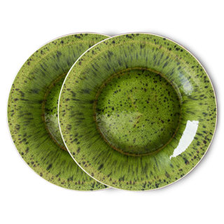 HK Living - The Emeralds: Glass Salad Bowl Green