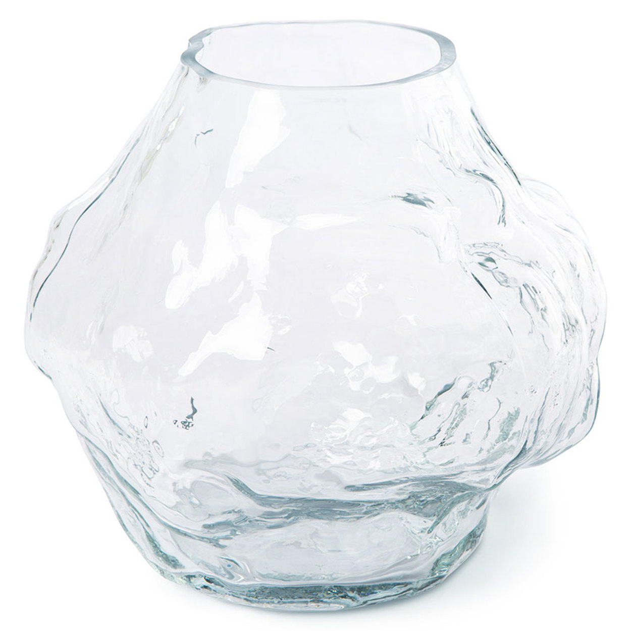 Hk Objects Cloud Vase Clear Glass Low Hkliving