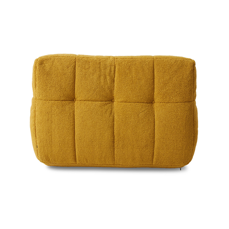 Lazy Lounge chair fluffy, ochre | HKLIVING