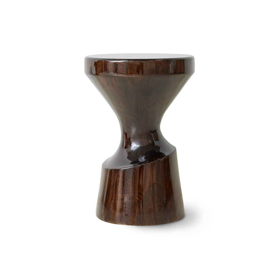 Wooden stool chestnut | HKLIVING