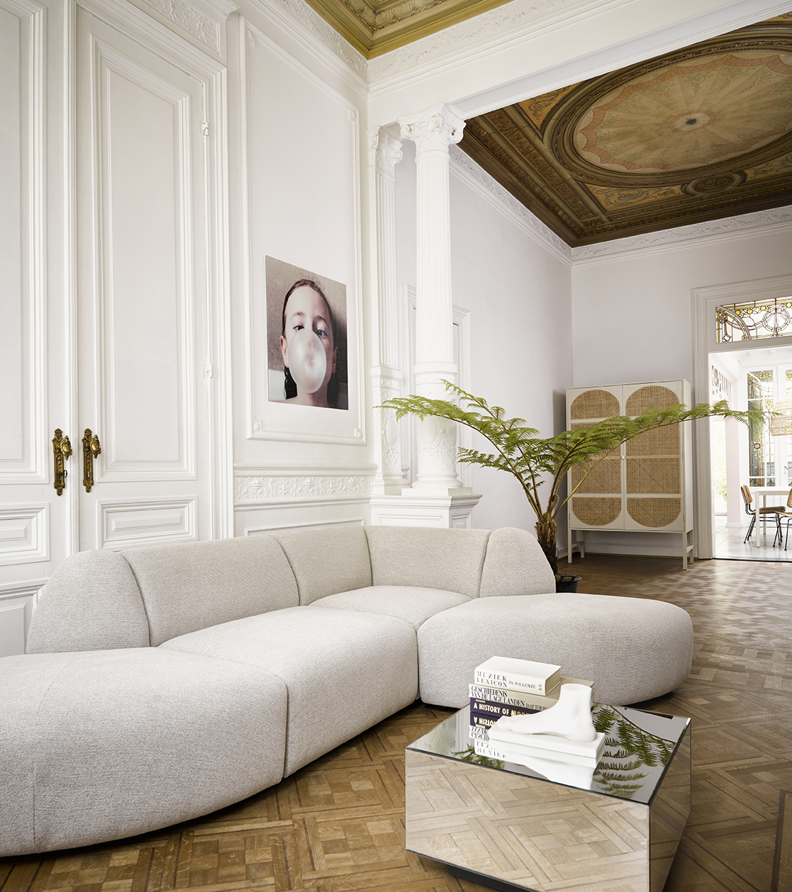 Jax couch: element middle, sneak, light grey | HKLIVING