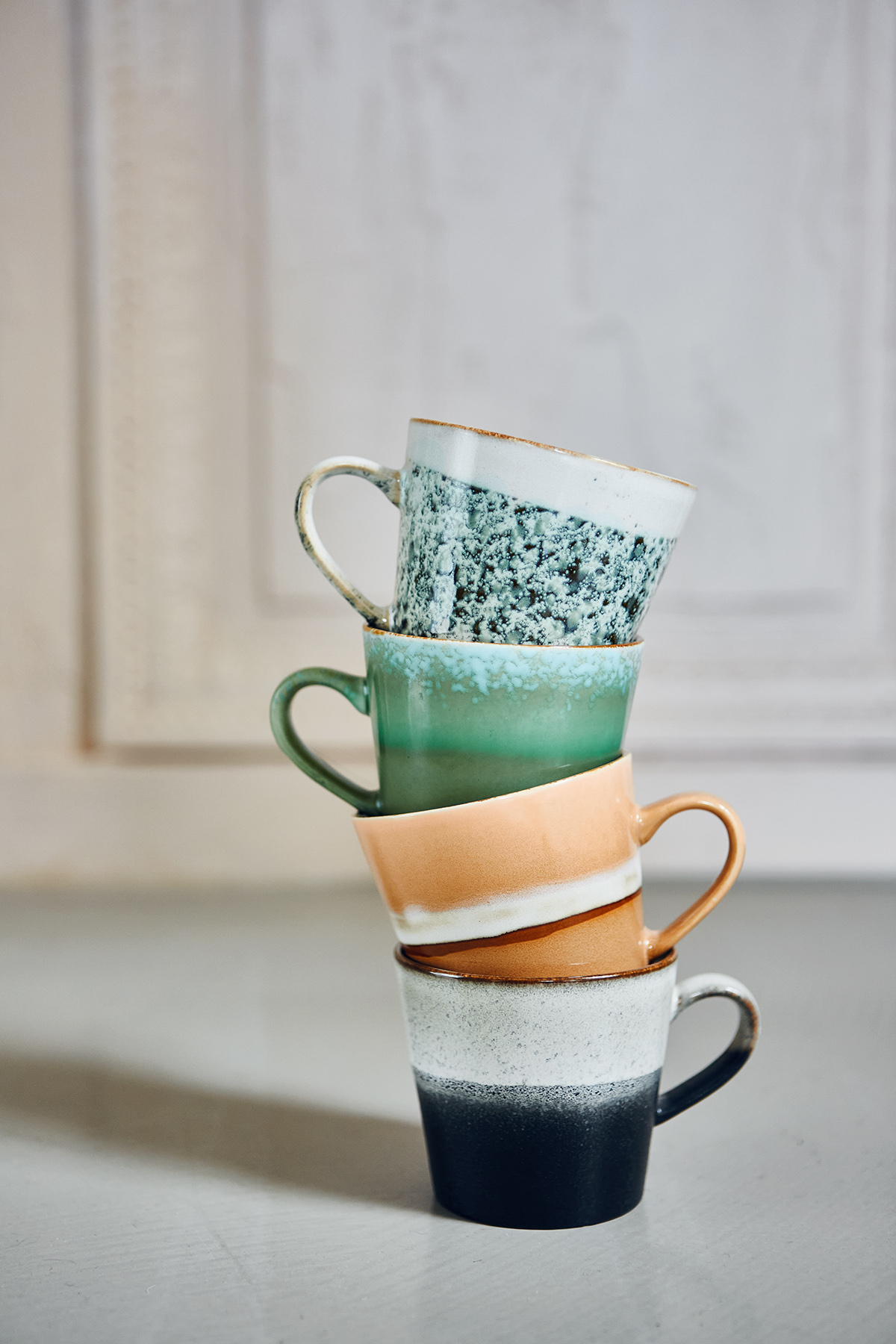 70s ceramics: cappuccino mugs