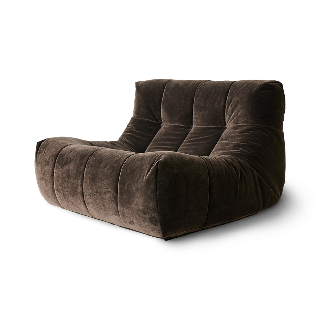 Lazy lounge chair, royal velvet espresso | HKLIVING
