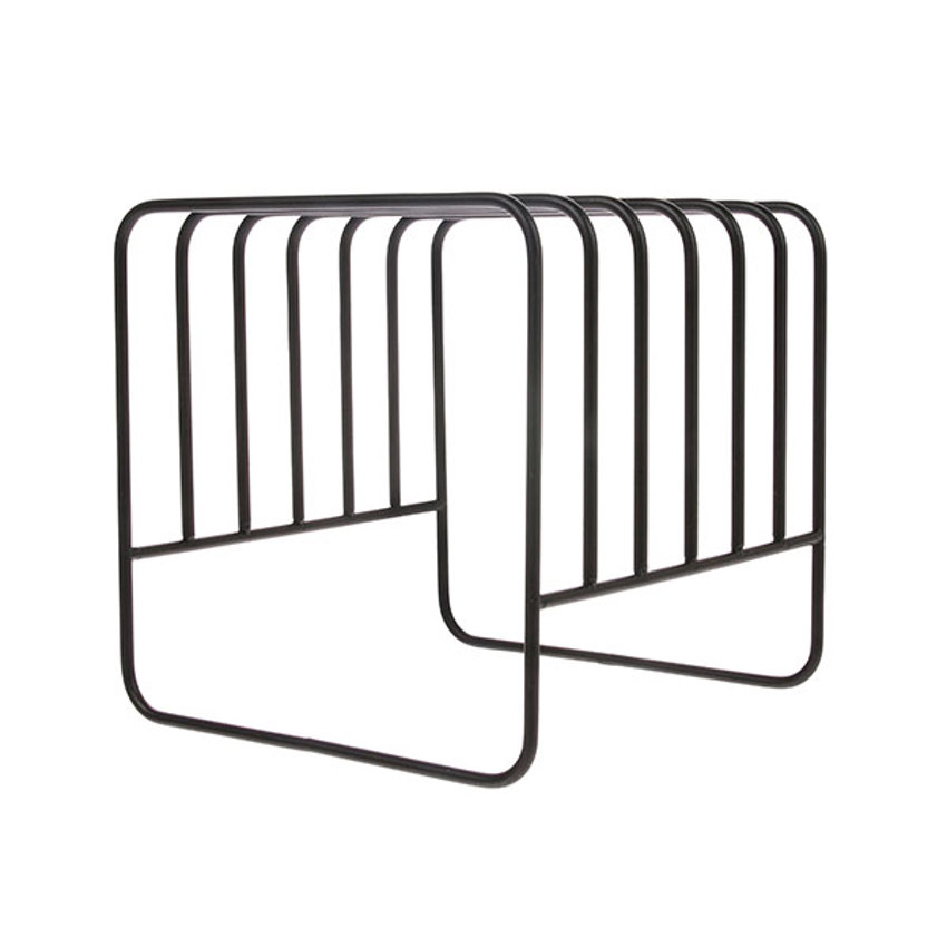 metal wire plate rack matt black HKliving