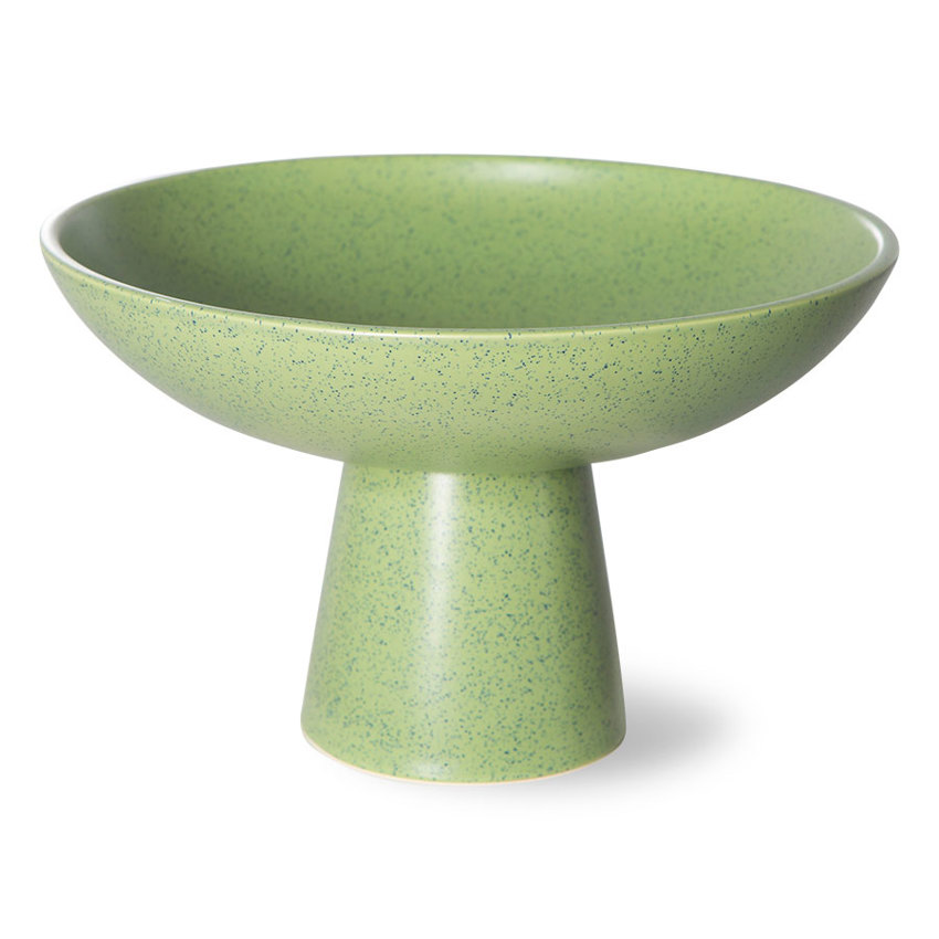 HK Living - The Emeralds: Glass Salad Bowl Green